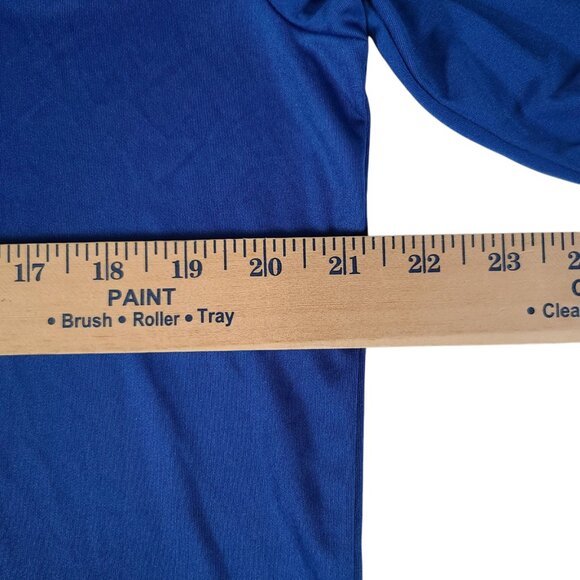 Chicago Cubs Performance Polo Embroidered Logo Mens Large 1/4 Button Blue NWT - Picture 8 of 9